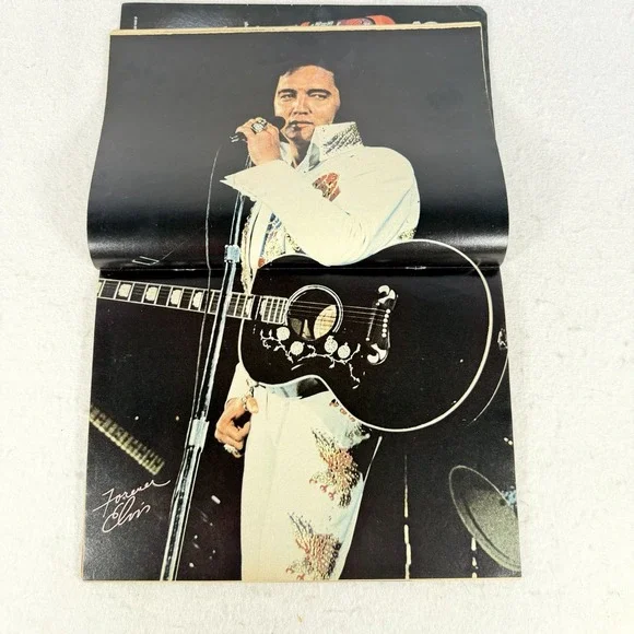 Vintage Elvis Presley Magazine Lot 1970s Memorial Photo Album Centerfold - Picture 4 of 4